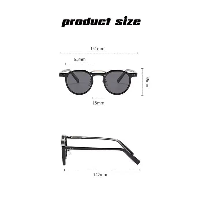 Lunettes japonaises transparentes Vintage hommes