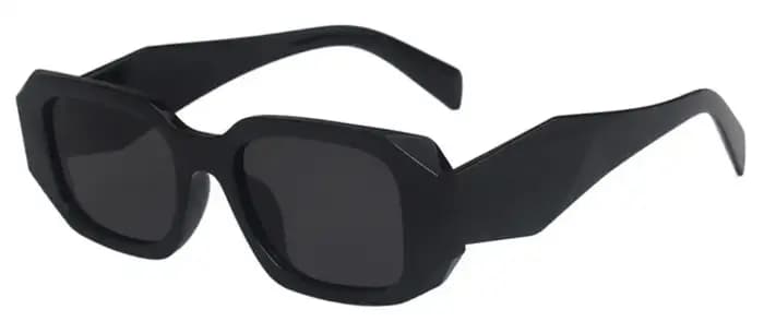 Lunettes de soleil classiques carrées blanches pour femmes