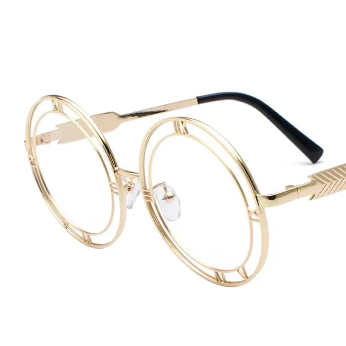 Lunettes de soleil rondes de styliste pour femmes et hommes