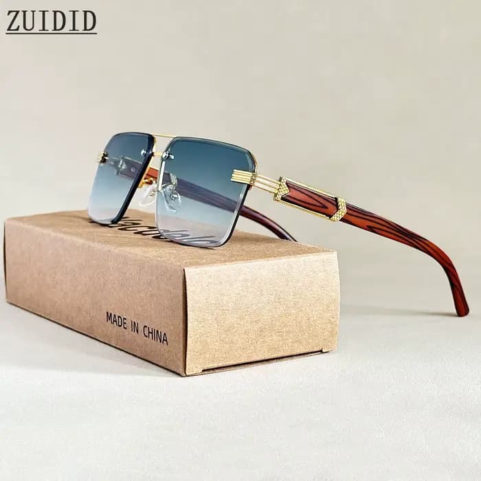 2025 lunettes De soleil sans monture femmes à la mode Vintage