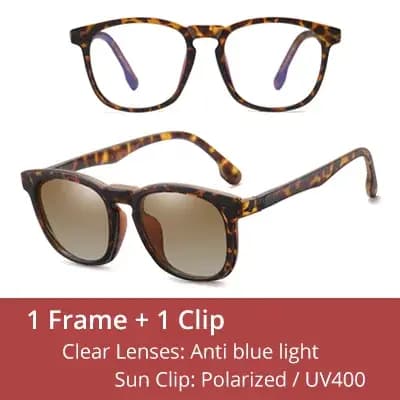 Ralferty-Lunettes de soleil magnétiques 2 en 1 pour hommes