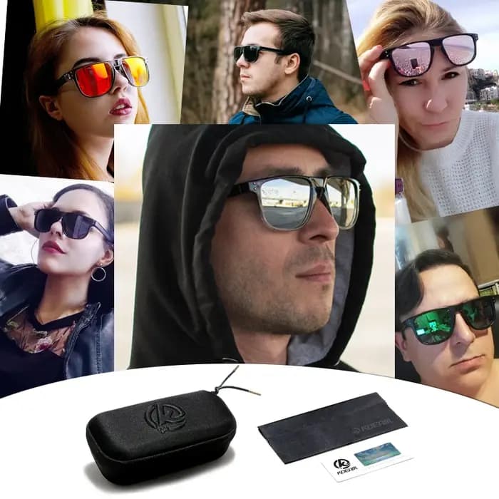 KDEAM-Lunettes de soleil polarisées légères pour hommes, durables, toutes tailles, verres de revêtem