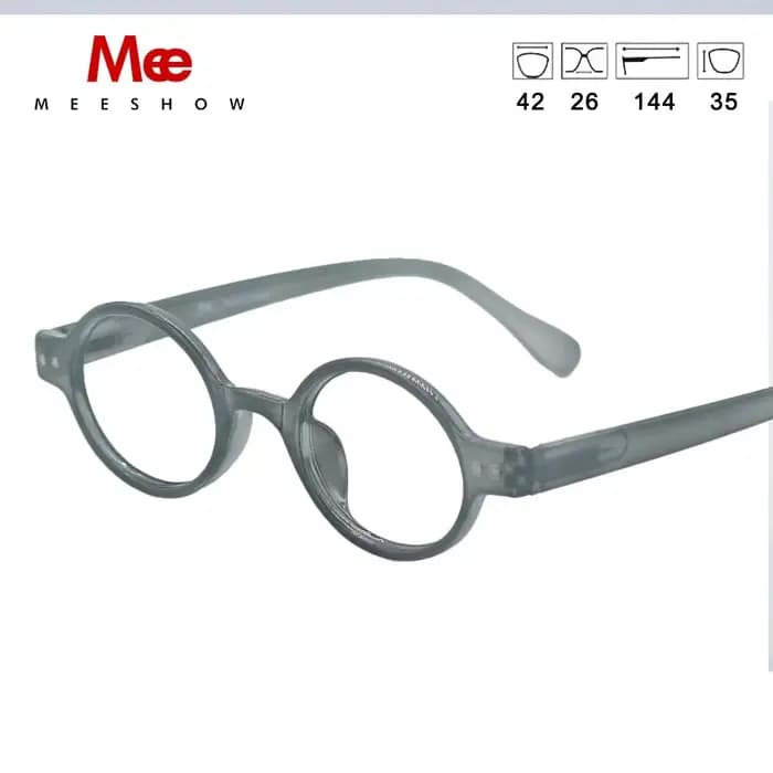 Meeshow-Lunettes de Lecture Rondes et Transparentes pour Homme et Femme