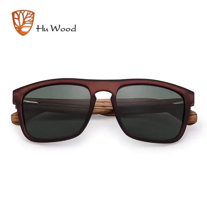 HU WOOD lunettes de soleil pour hommes bois de zèbre
