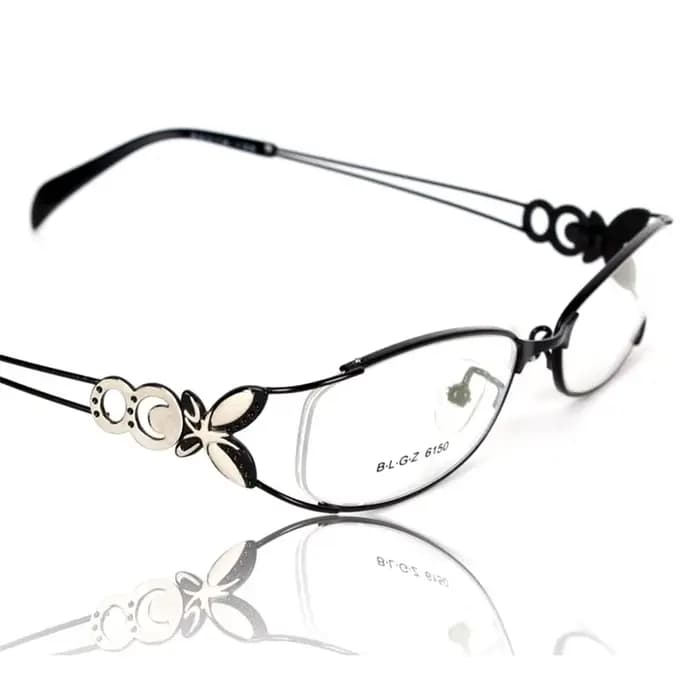 Cadre de lunettes en alliage papillon pour femmes