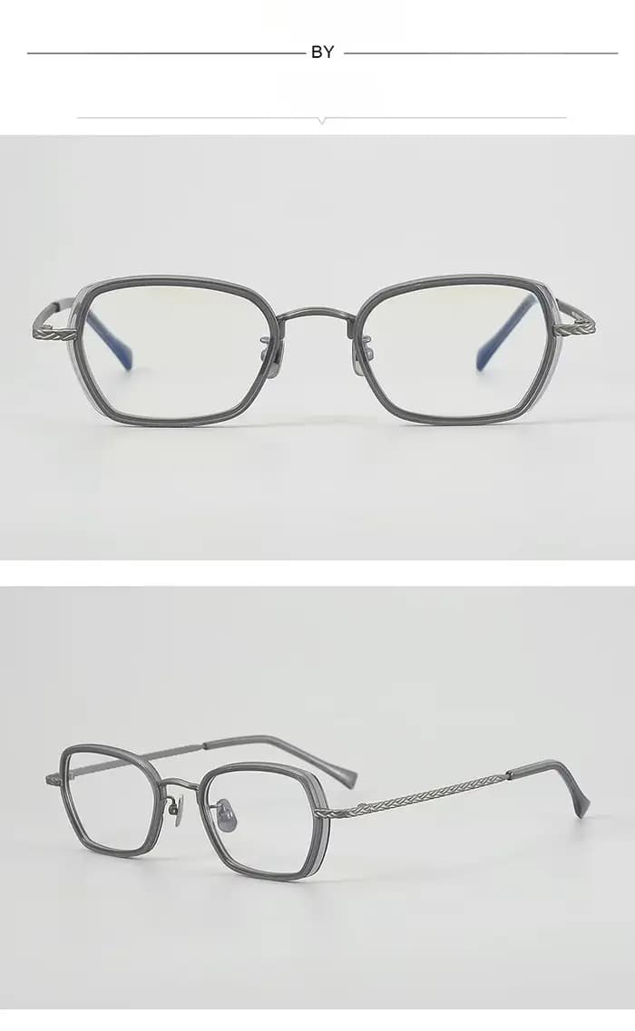 Lunettes rétro faites à la main pour femmes, monture en titane ultra-légère, verres correcteurs effe