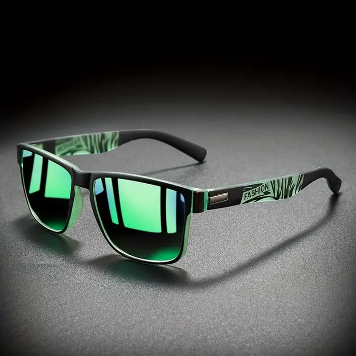 Lunettes de soleil unisexe carrées Vintage