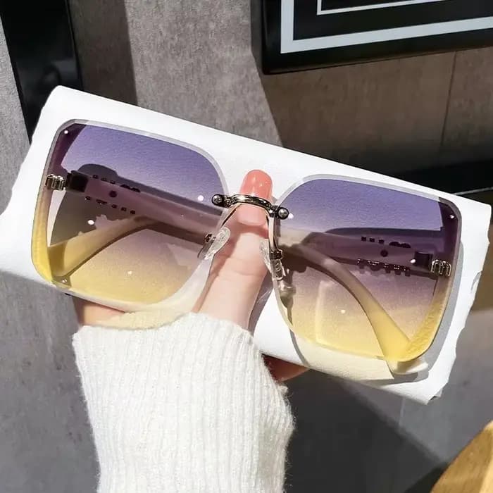 Nouvelles Lunettes de Soleil Carrées Surdimensionnées Tendance pour Femmes 2026 – Marque de Luxe, Pr