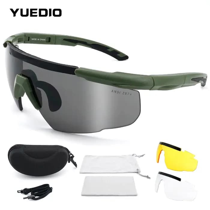 Nouveau jeu de lunettes tactiques pour tir avec 3 verres