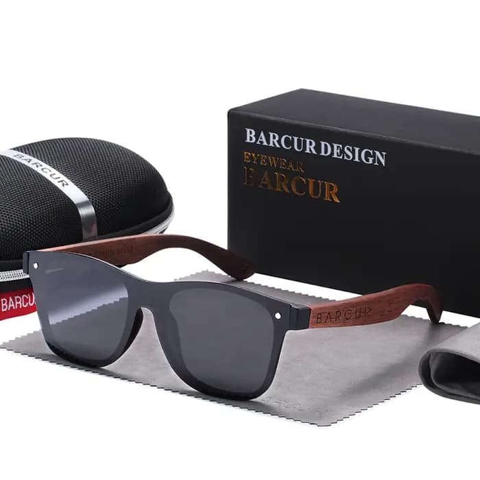 BARCUR – lunettes De soleil polarisées en bois