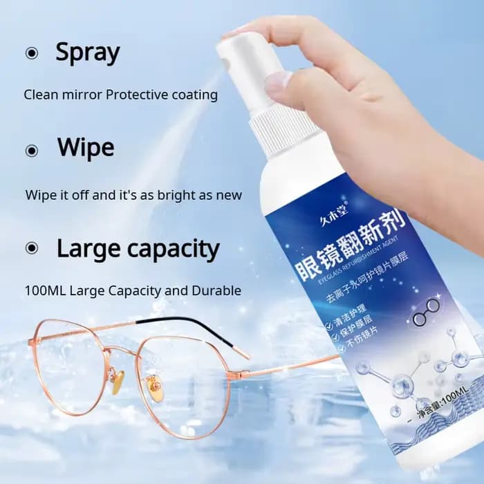 Solution de nettoyage de lunettes