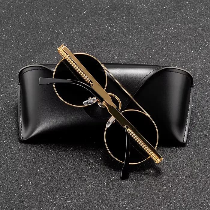 Lunettes de soleil Steampunk vintage pour hommes et femmes