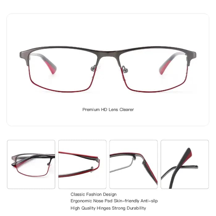 ZENOTTIC mode métal sourcil lunettes de Prescription pour hommes carré photochromique optique
