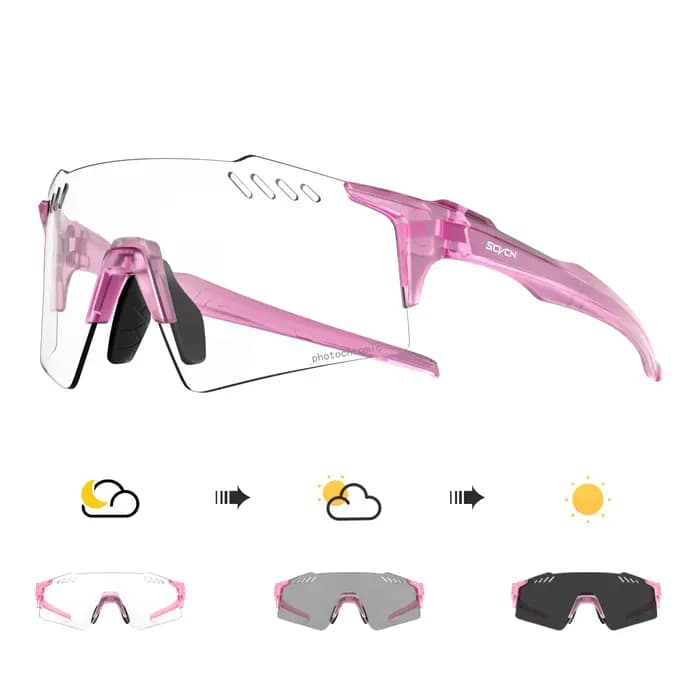 SCVCN lunettes de cyclisme photochromiques