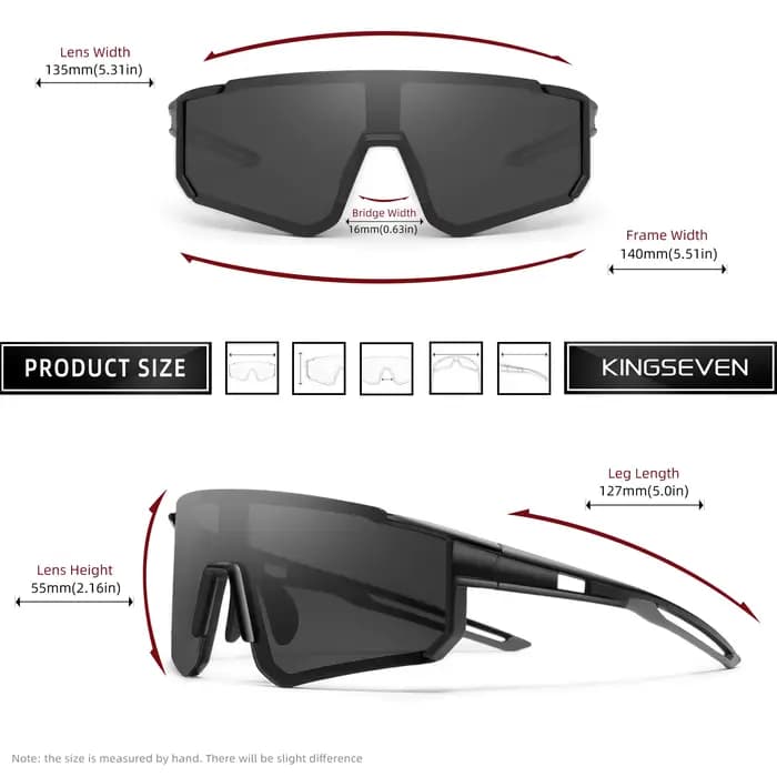 KINGSEVEN vtt lunettes de cyclisme hommes femmes Sports de plein air course Drving lunettes de solei