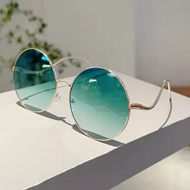 Lunettes de soleil rondes surdimensionnées pour femmes