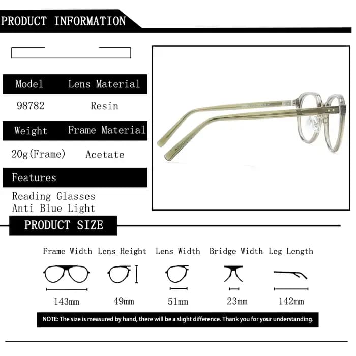 KOCOLIOR – lunettes ovales transparentes pour hommes et femmes