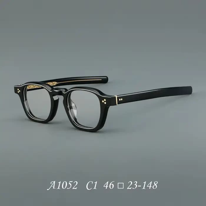 Premium fait à la main petit carré acétate lecture optique myopie lunettes cadre hommes femmes class