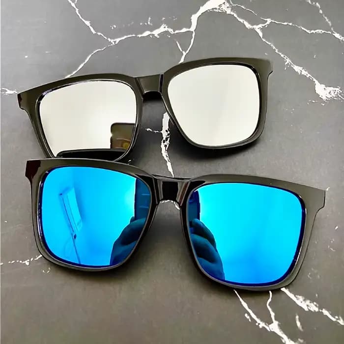 Lunettes de soleil carrées de marque RMM pour hommes