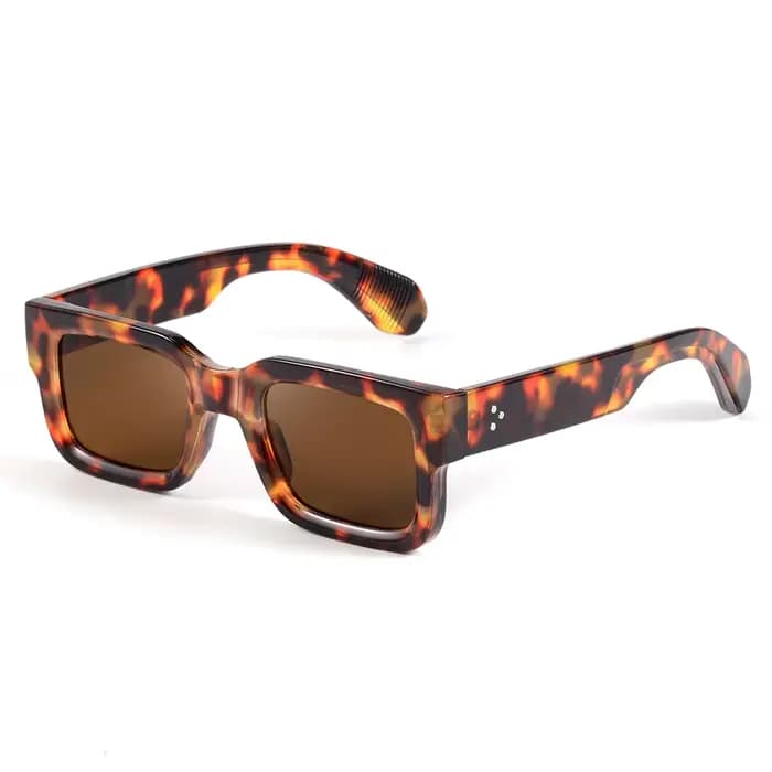 CRIXALIS Lunettes de soleil carrées rétro pour hommes et femmes