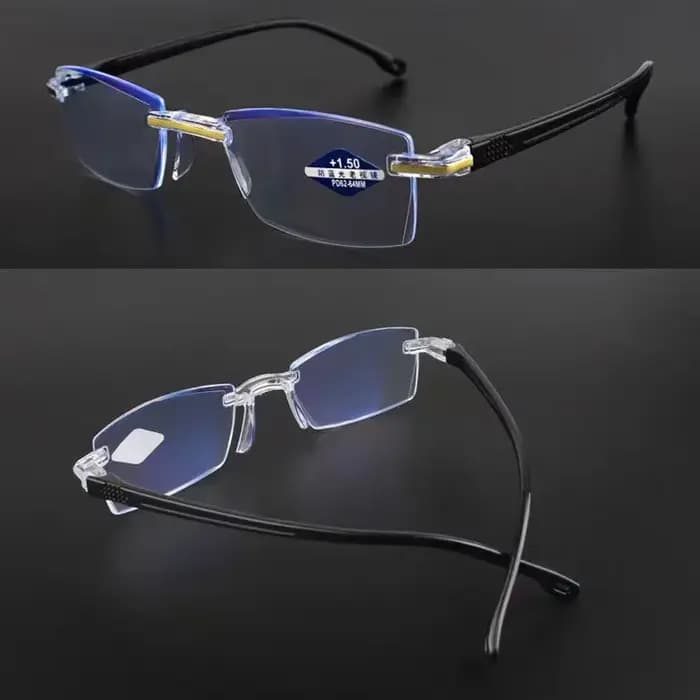 Dioptrie + 1.0 + 1.5 + 2.0 + 2.5 + 3.5 + 4.0 sans cadre Anti-lumière bleue lunettes de lecture femmes hommes dames
