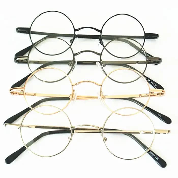 Petites montures de lunettes rondes vintage des années 60, lunettes RX, lunettes avec lentilles tran
