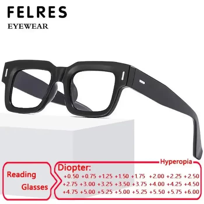 FELRES hommes femmes cadre épais Anti lumière bleue lunettes de lecture classique