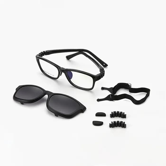 Ralferty 2 en 1 enfants lunettes de soleil polarisées Clips