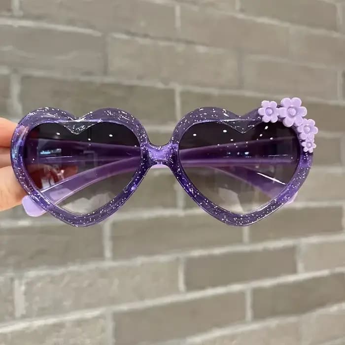 Filles garçons mignon dessin animé fleur lunettes de soleil en plein air Protection solaire enfants belles