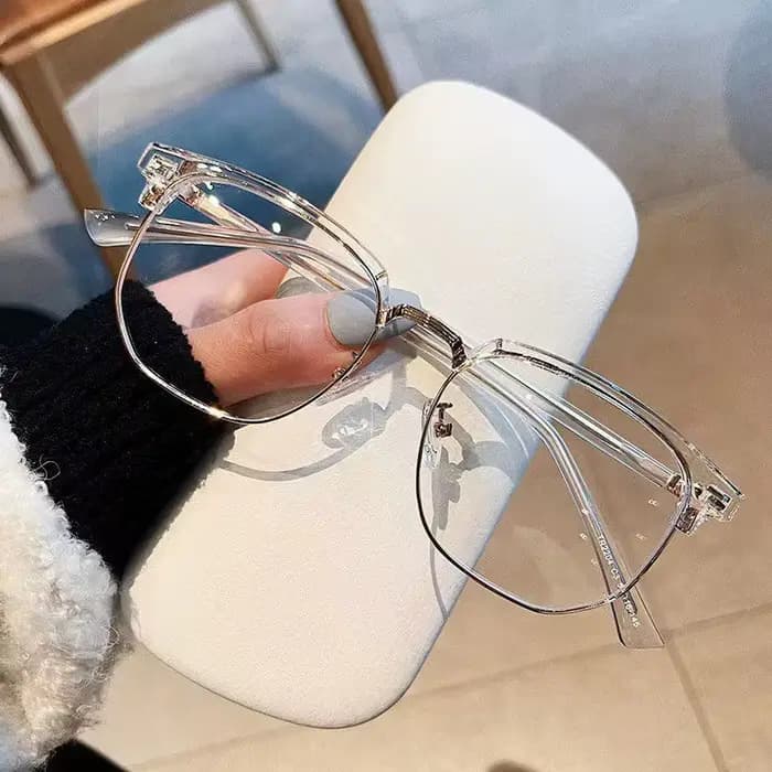 Lunettes carrées unisexes à la mode pour hommes et femmes, monture métallique, lunettes polygonales,