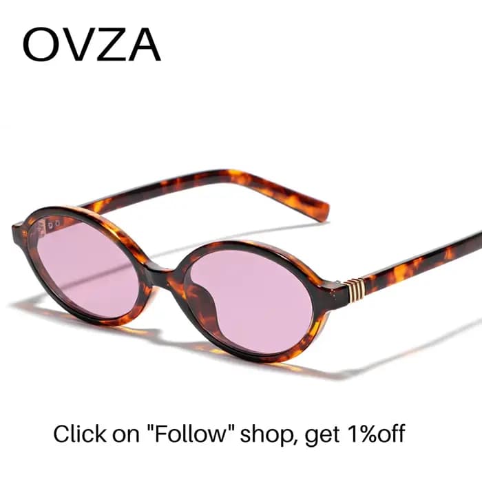 OVZA 2024 nouvelles lunettes de soleil pour hommes ovales rétro