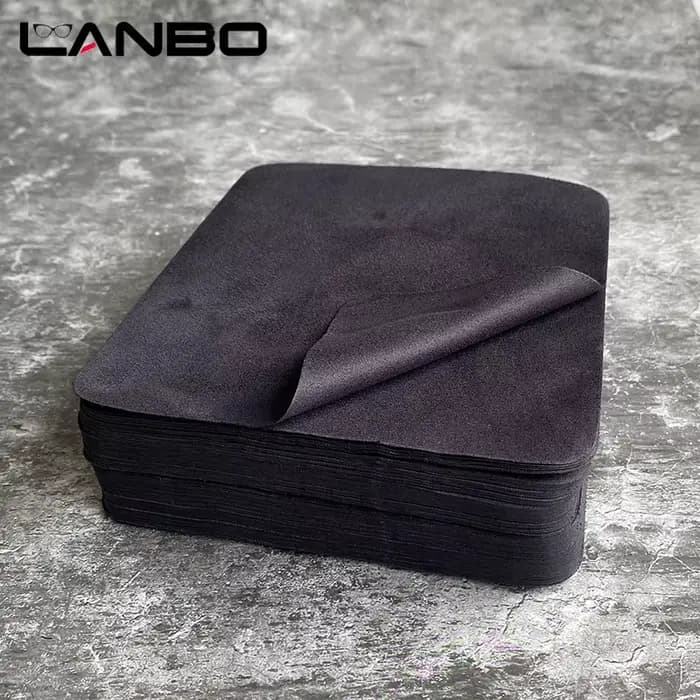 LANBO-Nettoyant pour lunettes en microcarence, 100 pièces, 145x175mm, nettoyant pour lunettes, lenti