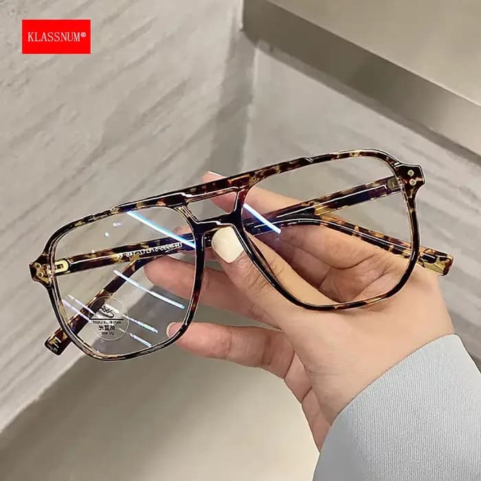 KLASSNUM 2026 mode Anti-lumière bleue lunettes hommes femmes Transparent ordinateur