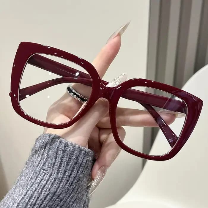 Lunettes de soleil œil de chat esthétiques littéraires pour femmes, grandes lunettes de soleil carré