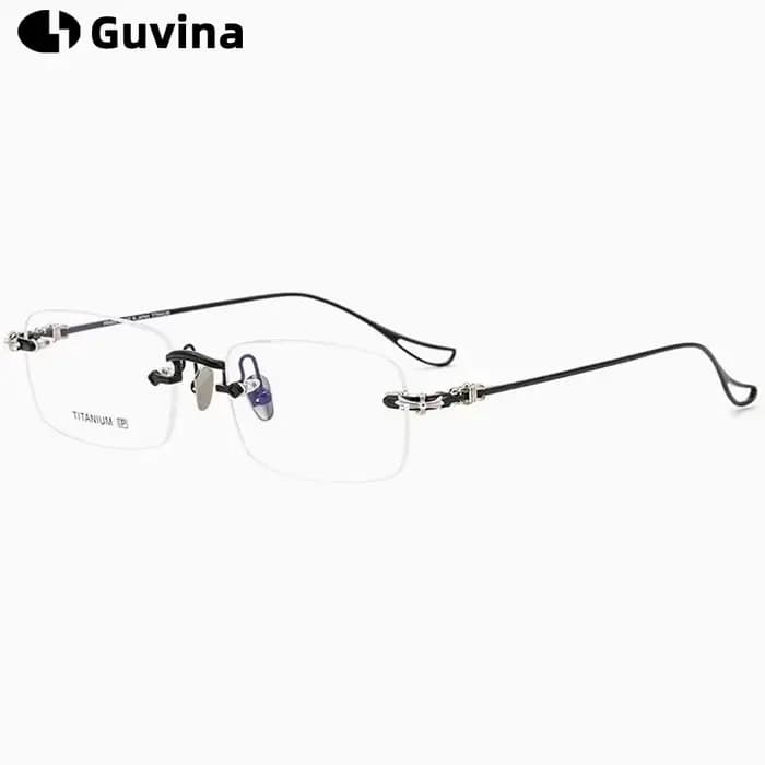 Eyeluyan lunettes sans monture hommes et femmes alliage de titane