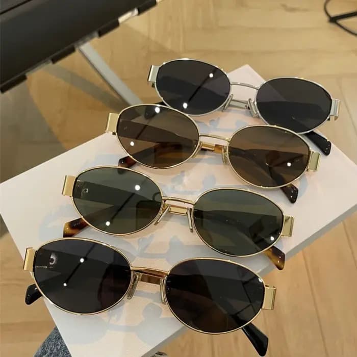 Lunettes de soleil ovales classiques et tendance pour femmes