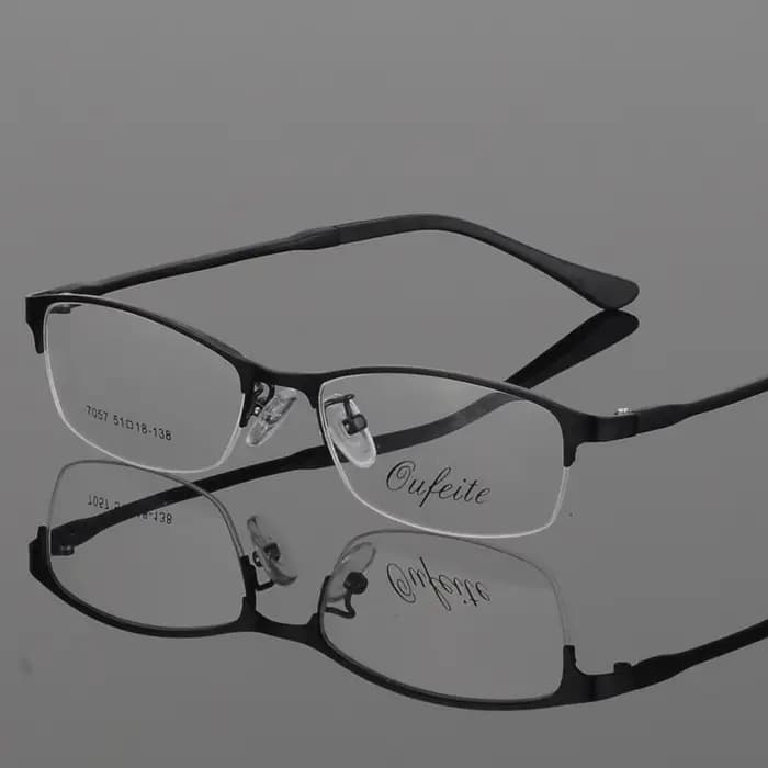 BCLEAR – monture de lunettes en alliage métallique pour femmes, cadre Ultra-léger, demi-bord, optiqu