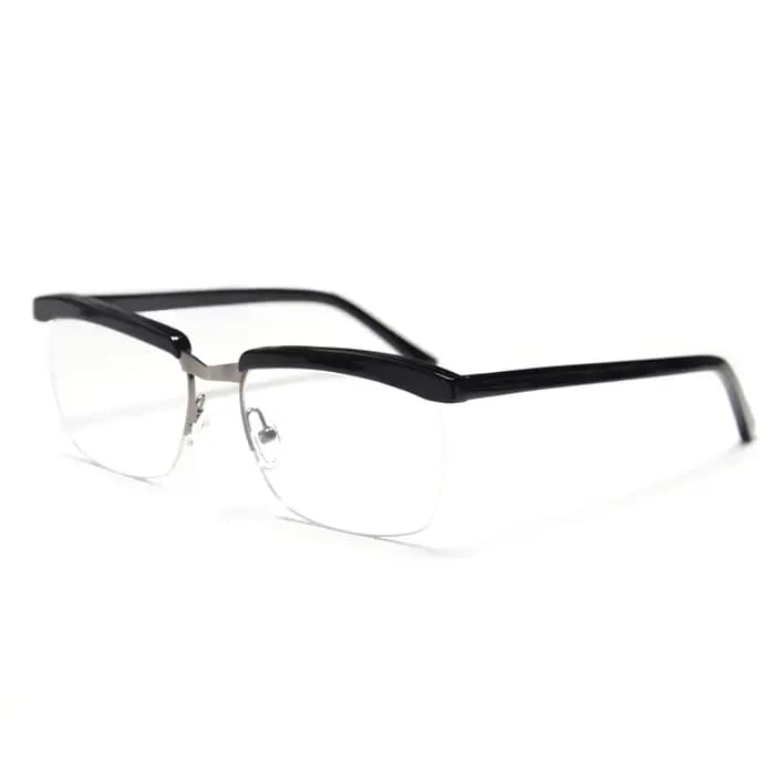 Monture de lunettes en métal et acétate faite à la main pour hommes, lunettes Tom Hardy, lunettes de cosplay du film The Legend, lunettes dorées brossées