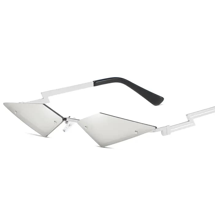 Lunettes de soleil Triangle œil de chat sans bords pour femmes