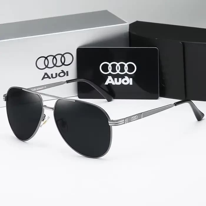 Audi UV400 lunettes de soleil polarisées antireflet rétro vol lunettes pour moto classique FrogEye l