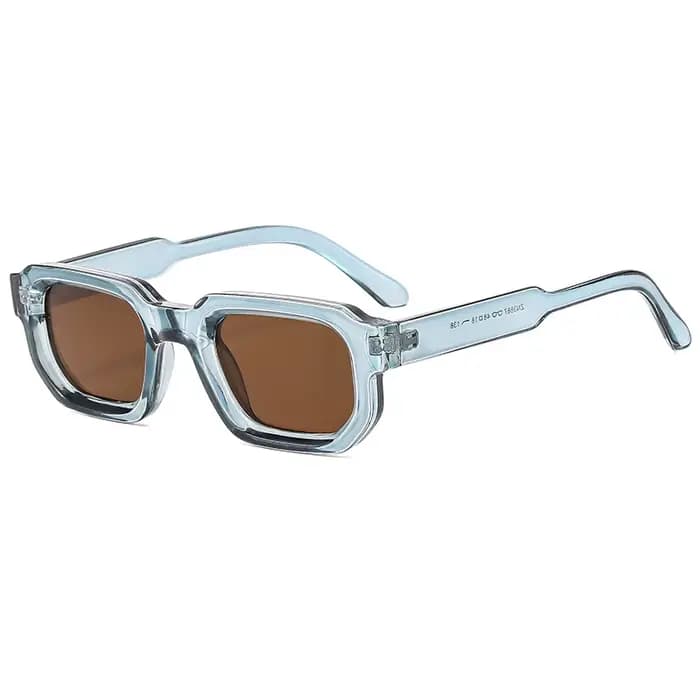 Ins populaire mode carré Rivets hommes lunettes de soleil Vintage Punk dégradé femmes tendance vert