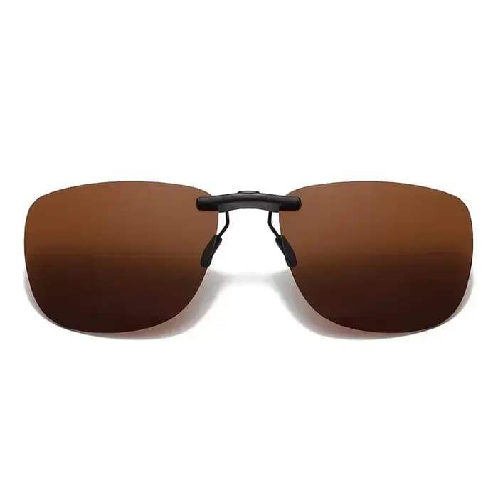 Lunettes de soleil polarisées à Clip carré pour femmes et hommes, verres noirs UV400, Vision nocturn