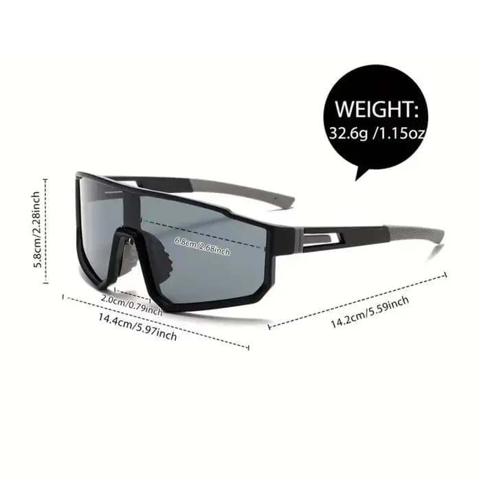 Lunettes de cyclisme surdimensionnées pour hommes