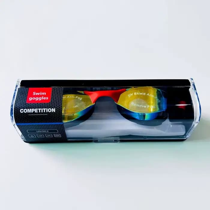 Lunettes de natation de compétition professionnelles anti-buée avec protection UV