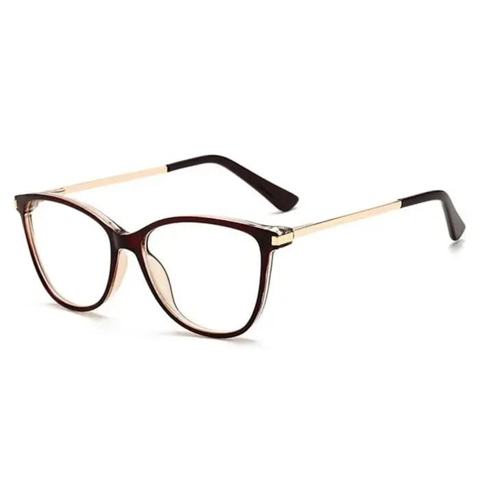 Lunettes de Prescription œil de chat à monture léopard noir