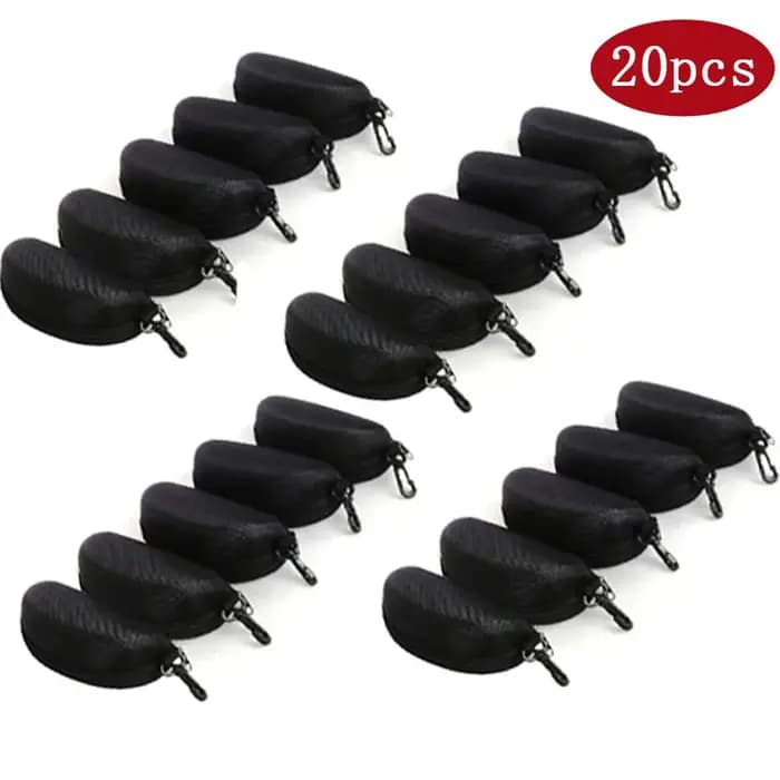 5/10/20pack Portable fermeture éclair lunettes de soleil boîte de protection