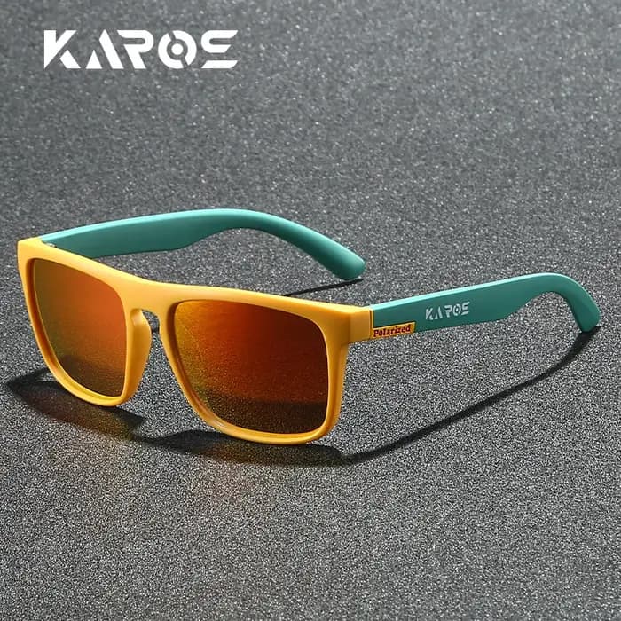 KAROS lunettes de soleil polarisées pour hommes/femmes monture camouflage Protection UV400 pour la conduite pêche cyclis