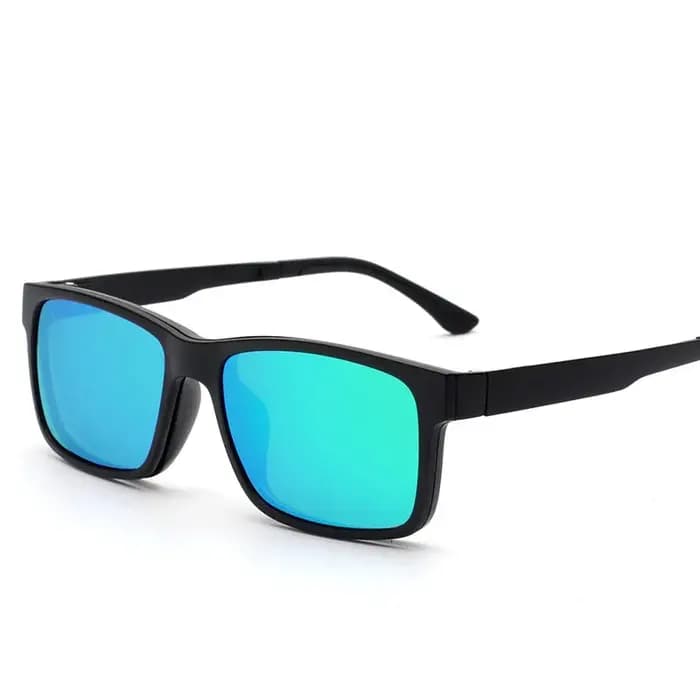 Lunettes de soleil magnétiques optiques carrées pour hommes et femmes