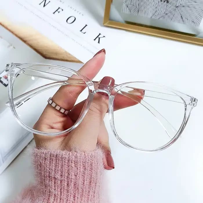 Lunettes à monture transparente rétro ultralégères pour hommes et femmes