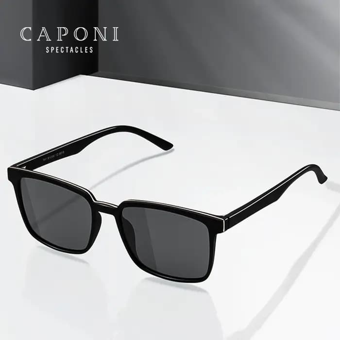 CAPONI – lunettes de soleil polarisées pour hommes, Design classique, protection des yeux, nuances n